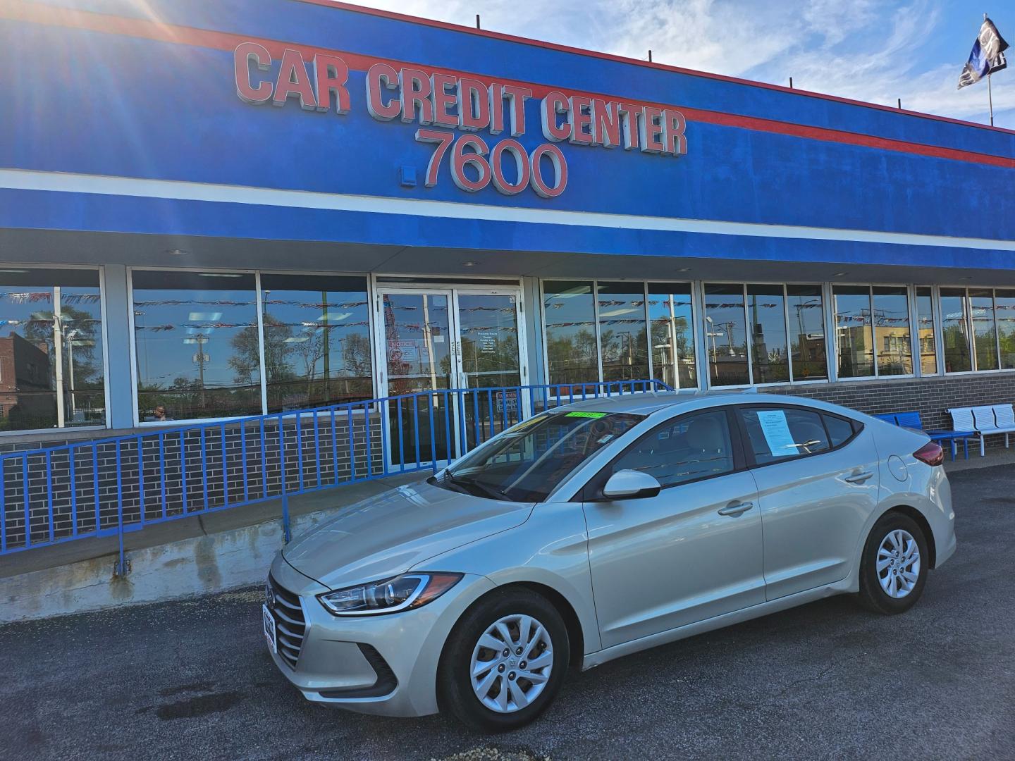 2017 TAN Hyundai Elantra SE 6AT (5NPD74LF8HH) with an 1.8L L4 DOHC 16V engine, 6A transmission, located at 7600 S Western Ave., Chicago, IL, 60620, (773) 918-3980, 0.000000, 0.000000 - Photo#1